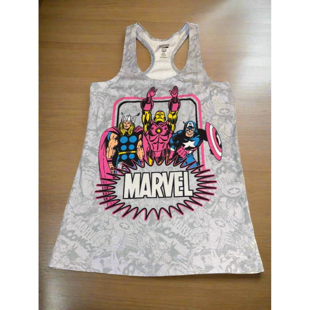 Marvel Comics Racer Back Tee - Junior Girls